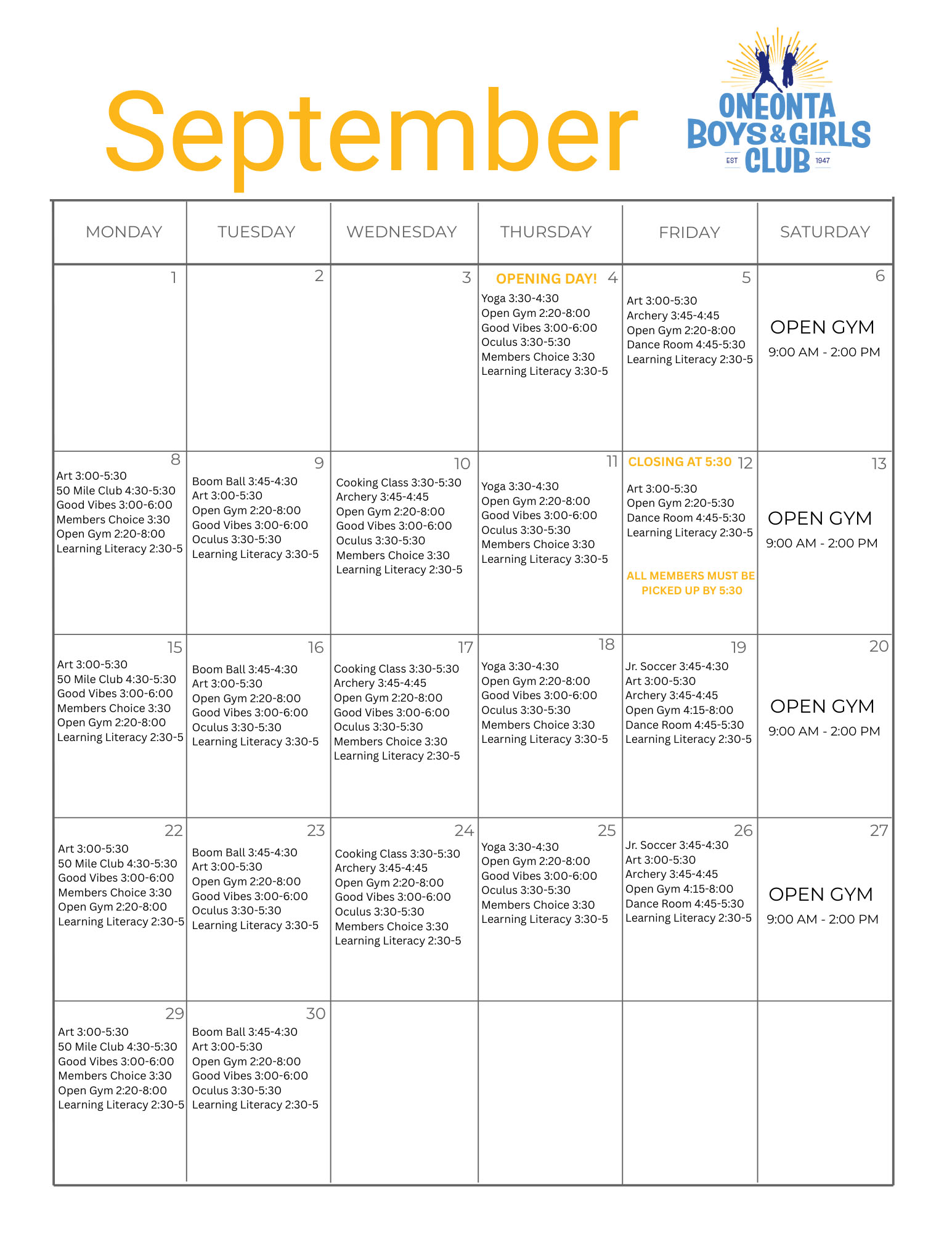 Calendar